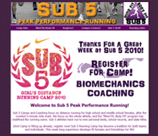 Sub5 Girls Distance Running Home Page